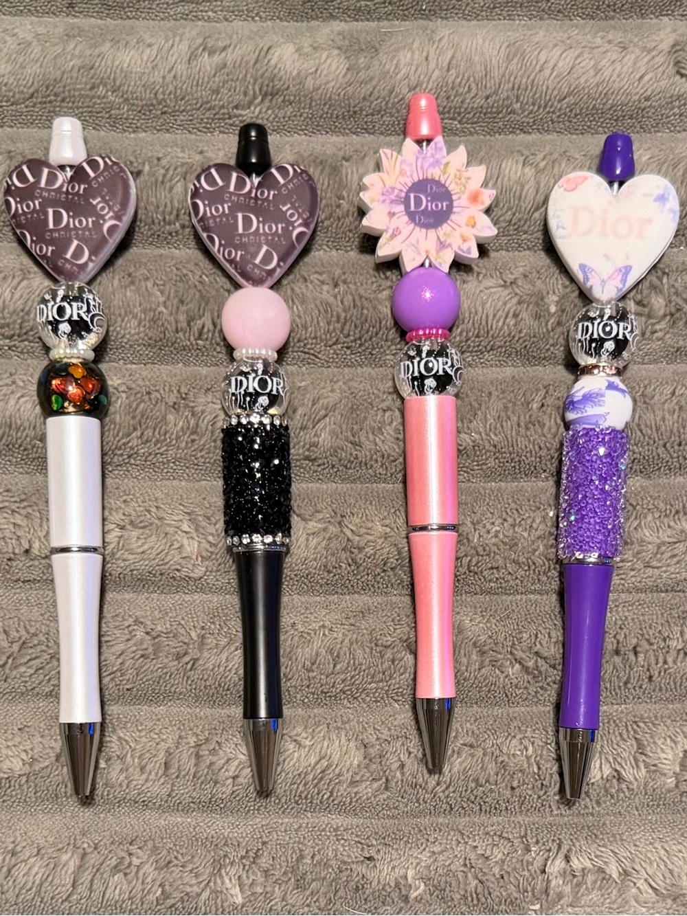 Dior Decorative Beaded Heart & Flower Pens $10 each or bundle and save